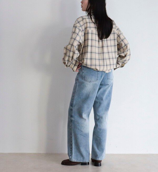 fredy emue「チェック柄ビッグボウタイブラウス」|シャツ・ブラウス|