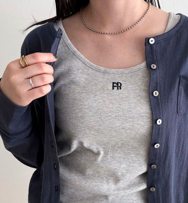 fredy emue「FR刺繍タンクトップ」|タンクトップ|ライトグレー
