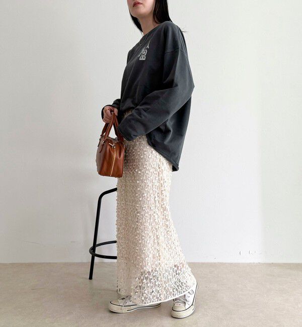 fredy emue「《セットアップ対応》フォーカスドット刺繍スカート」|スカート|