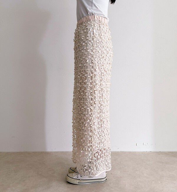 fredy emue「《セットアップ対応》フォーカスドット刺繍スカート」|スカート|