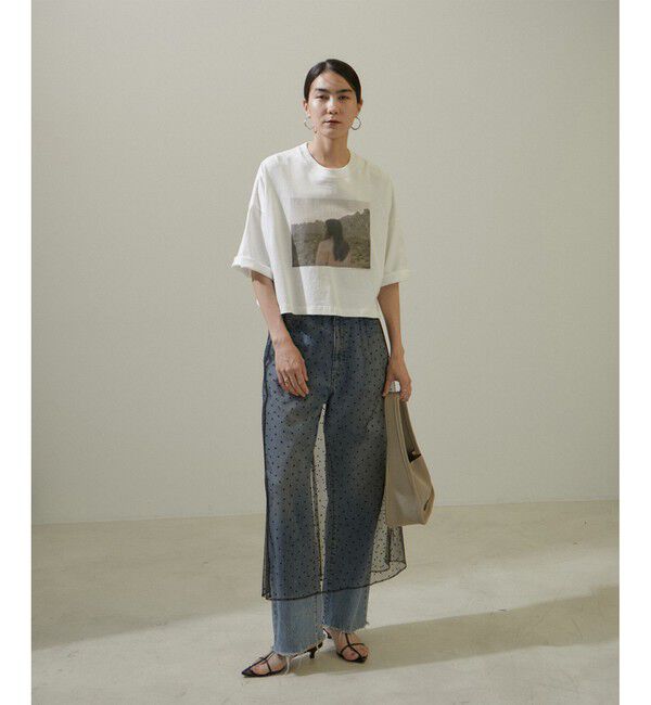 SALON adam et rope'「ドットチュールスカート」|スカート|