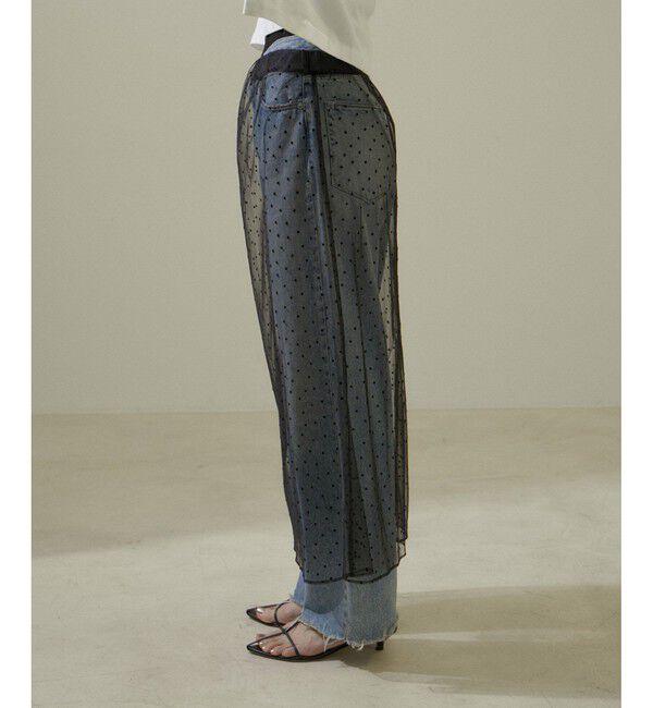 SALON adam et rope'「ドットチュールスカート」|スカート|