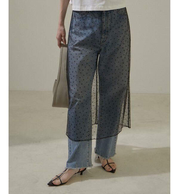 SALON adam et rope'「ドットチュールスカート」|スカート|