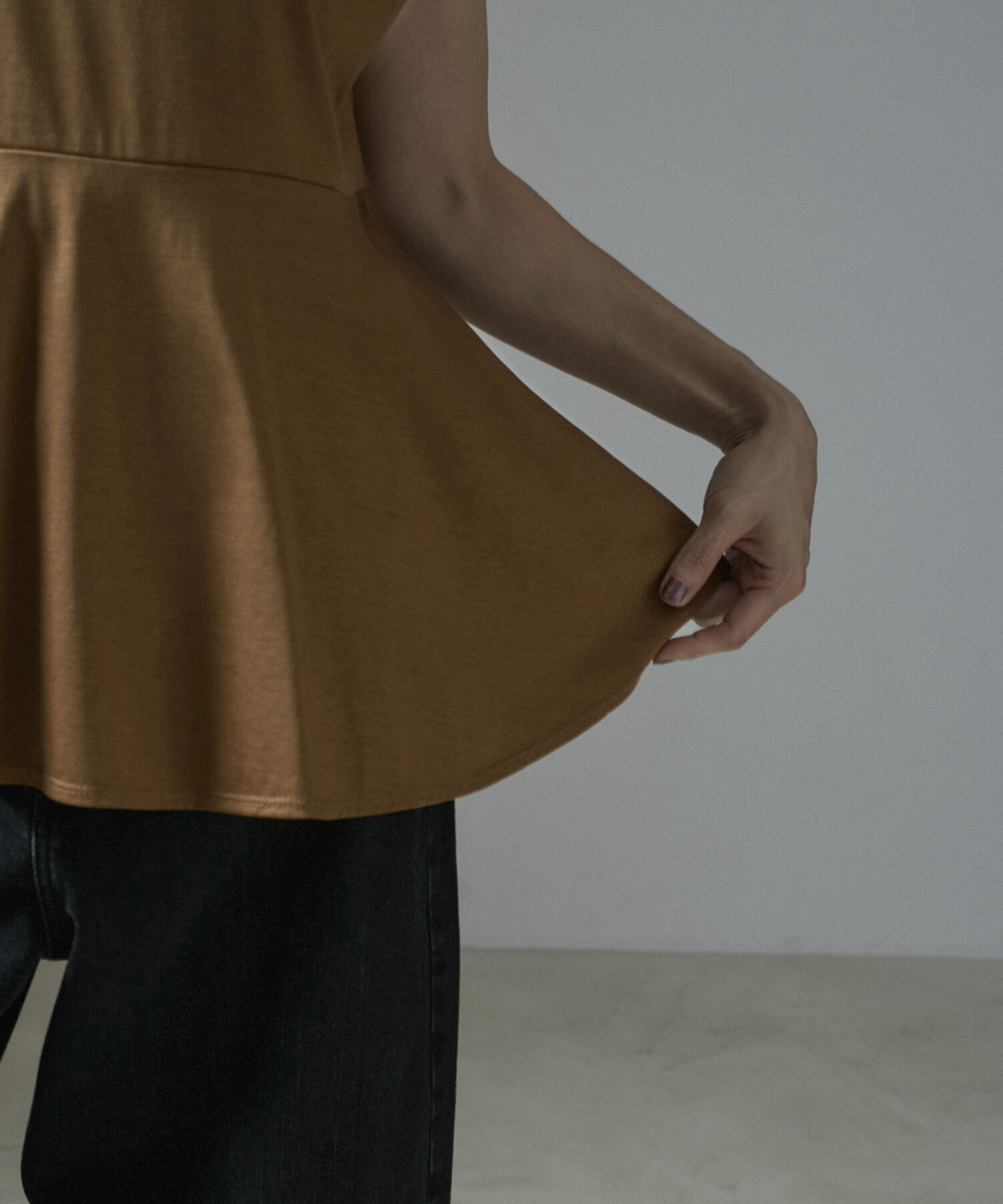 SALON adam et rope'「【WEB限定】フレンチスリーブペプラムTシャツ」|Tシャツ・カットソー|