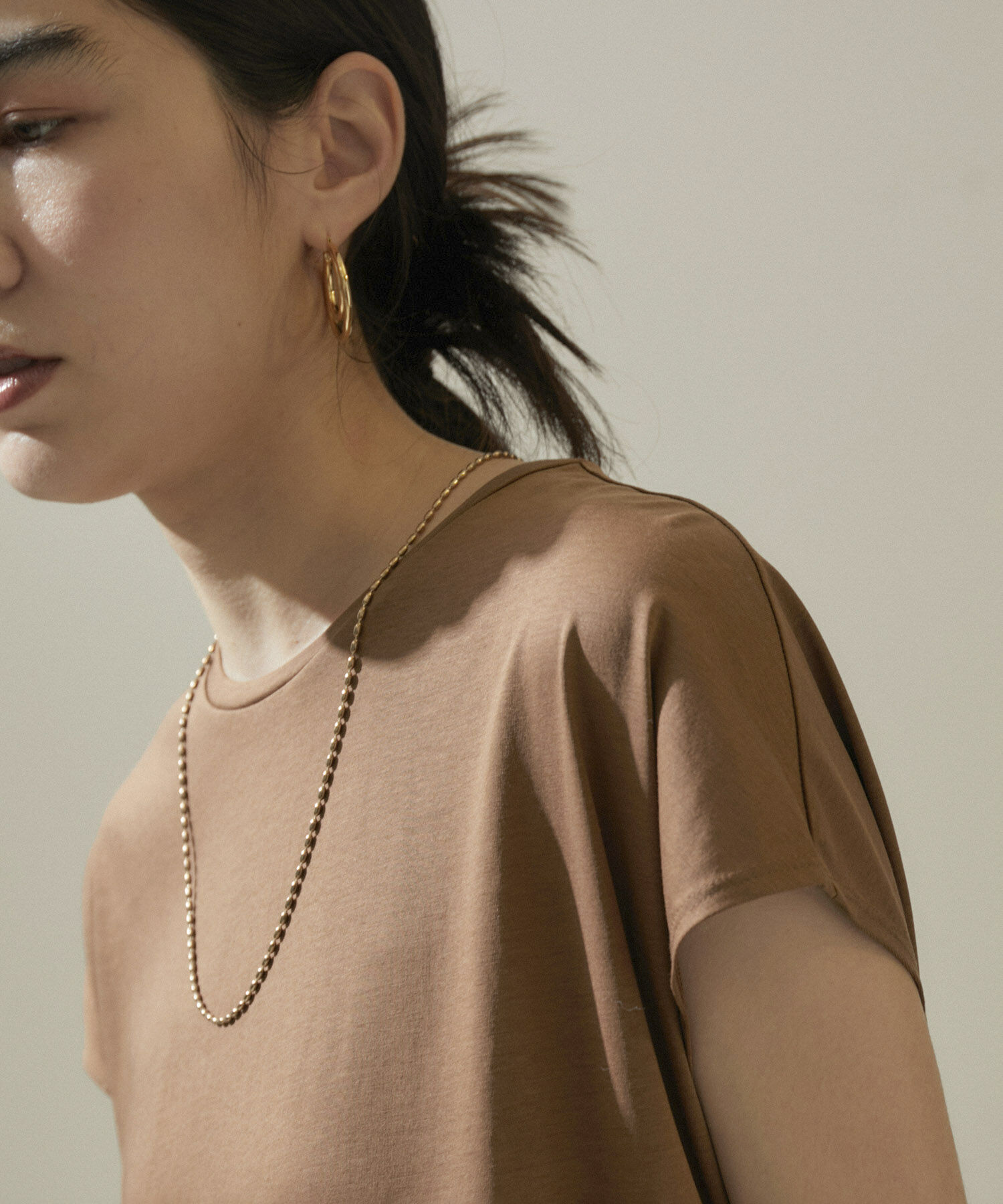 SALON adam et rope'「【WEB限定】フレンチスリーブペプラムTシャツ」|Tシャツ・カットソー|