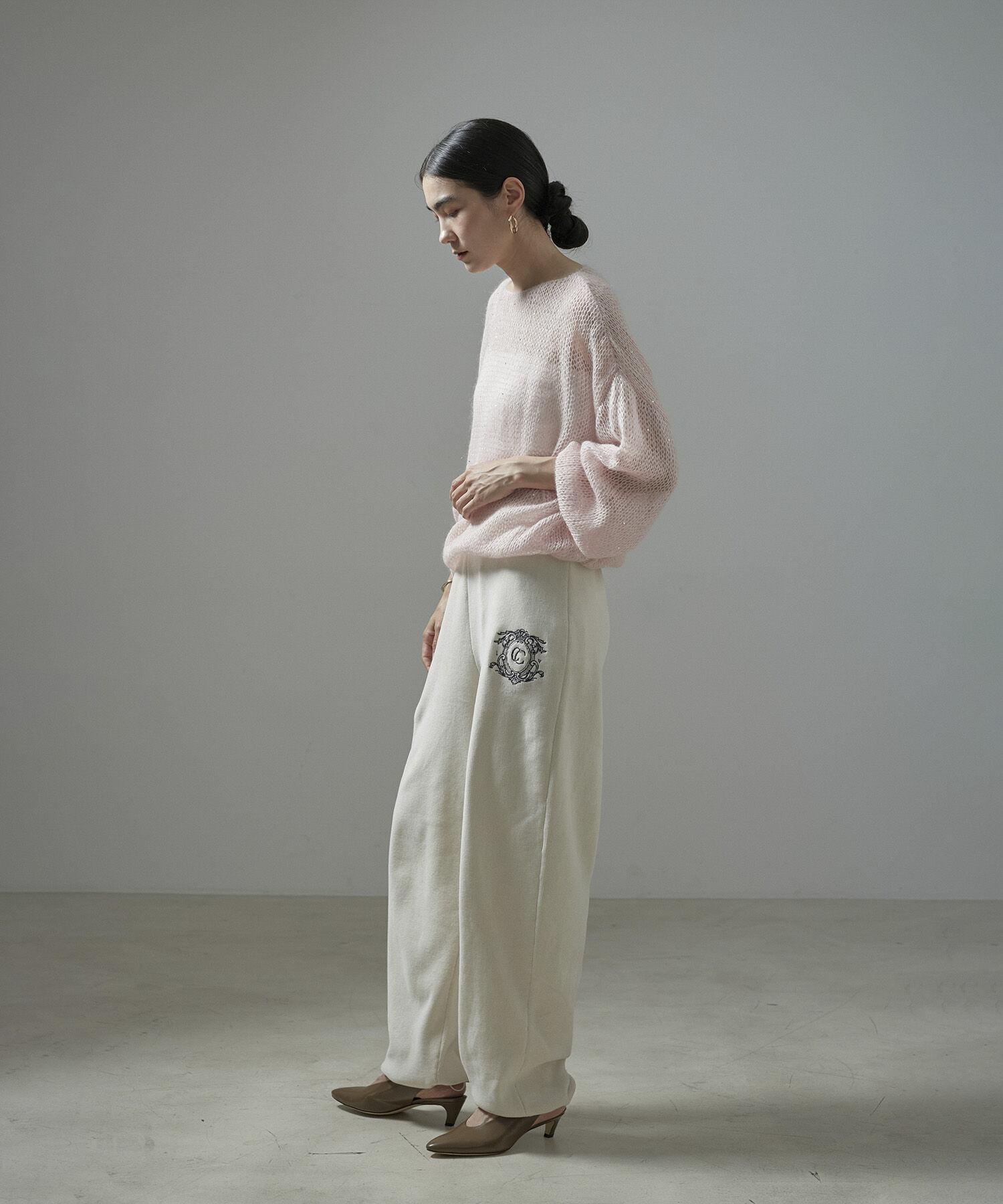 SALON adam et rope'「シアーモヘアスパンコールプルオーバー」|ニット・セーター|