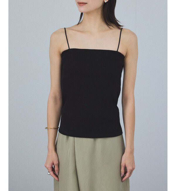 SALON adam et rope'「【追加】コットンリブカップ付きベアキャミ3」|キャミソール|