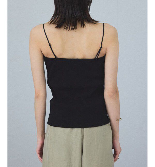 SALON adam et rope'「【追加】コットンリブカップ付きベアキャミ3」|キャミソール|