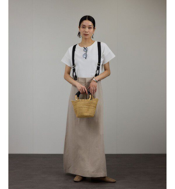 SALON adam et rope'「【WEB限定】ヨーロピアンフラックスリネンサスペンダースカート［取り外し可能］」|スカート|キナリ(16)