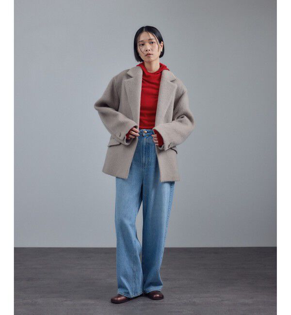 SALON adam et rope'「ハイゲージリブニットフードプルオーバー / イージーケア」|ニット・セーター|