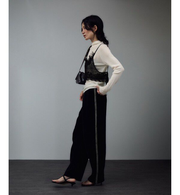 SALON adam et rope'「ハイゲージリブニットフードプルオーバー / イージーケア」|ニット・セーター|