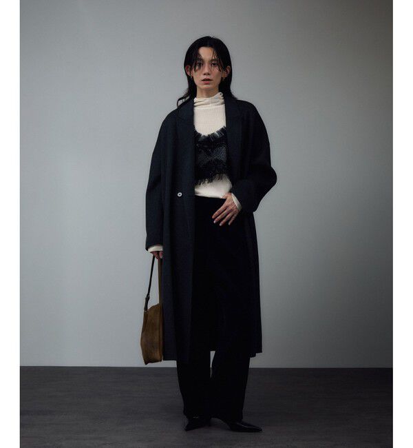 SALON adam et rope'「ハイゲージリブニットフードプルオーバー / イージーケア」|ニット・セーター|