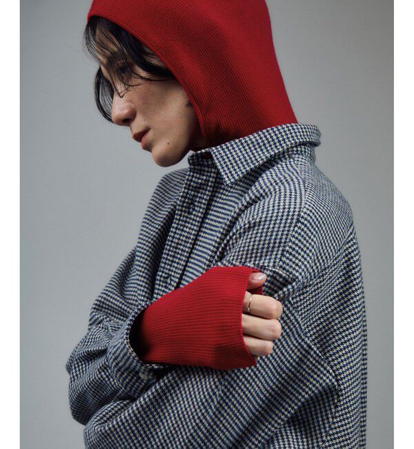 SALON adam et rope'「ハイゲージリブニットフードプルオーバー / イージーケア」|ニット・セーター|