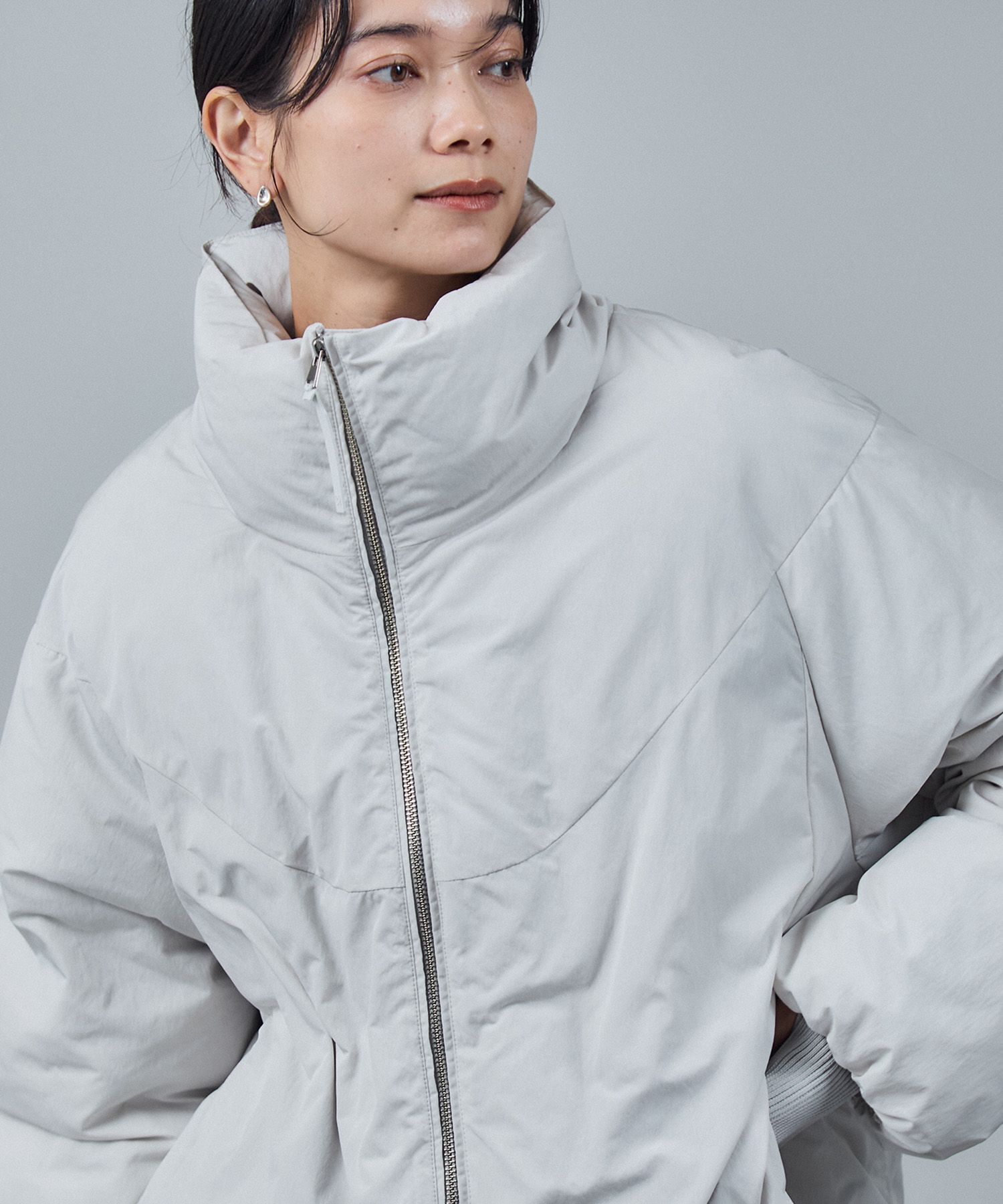 SALON adam et rope'「[GREENDOWN（グリーンダウン）][撥水加工]スタンドカラーダウンジャケット 2」|ダウン|オフホワイト(15)