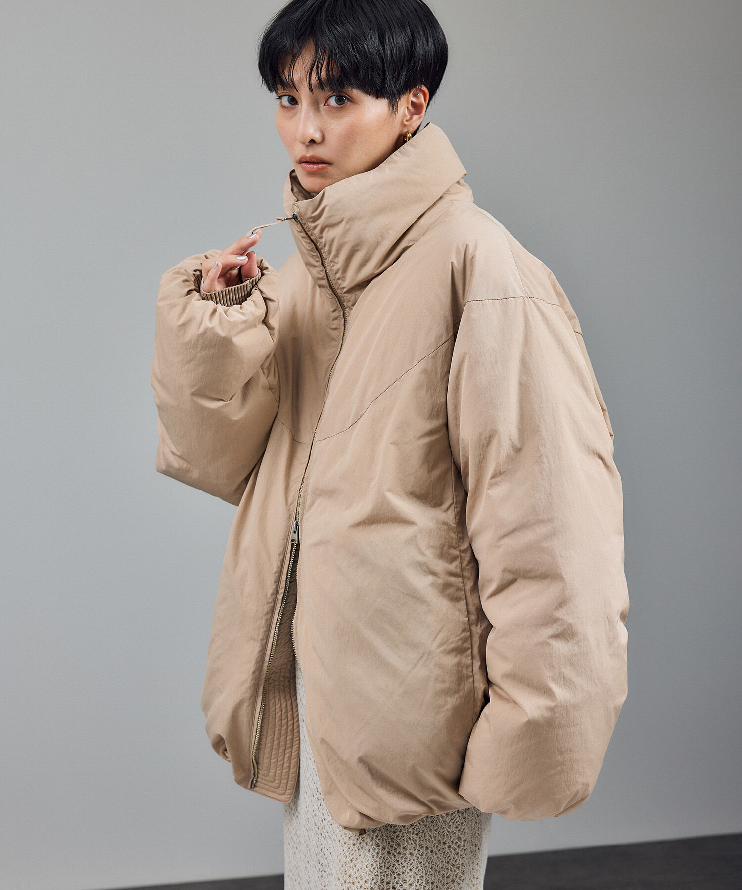 SALON adam et rope'「[GREENDOWN（グリーンダウン）][撥水加工]スタンドカラーダウンジャケット 2」|ダウン|