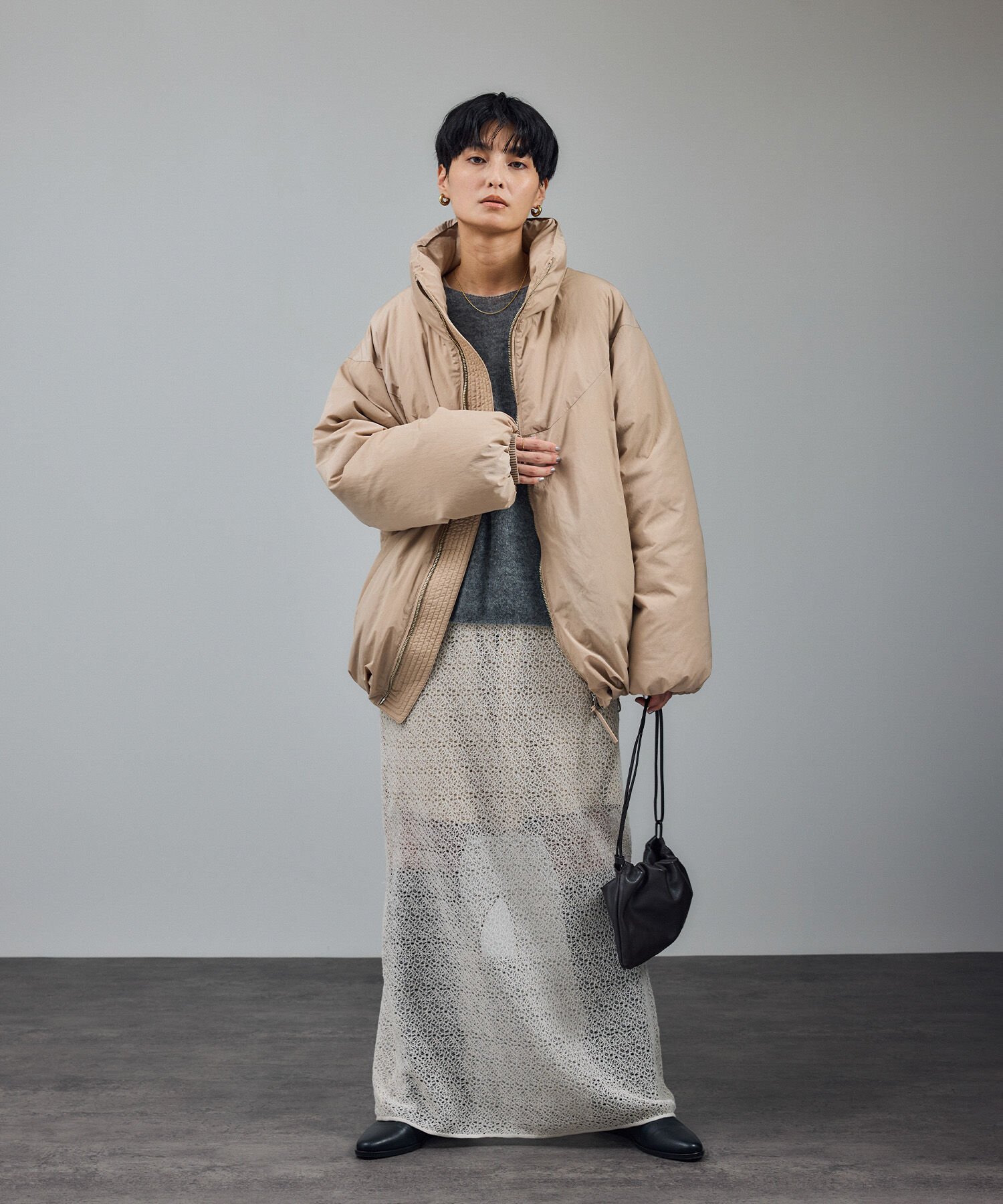 SALON adam et rope'「[GREENDOWN（グリーンダウン）][撥水加工]スタンドカラーダウンジャケット 2」|ダウン|