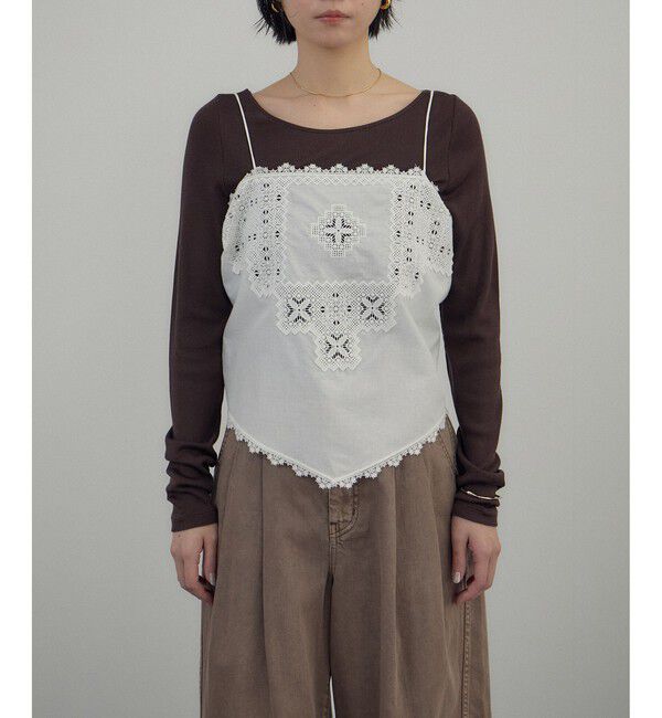 SALON adam et rope'「クロスレースマルチキャミソール」|キャミソール|