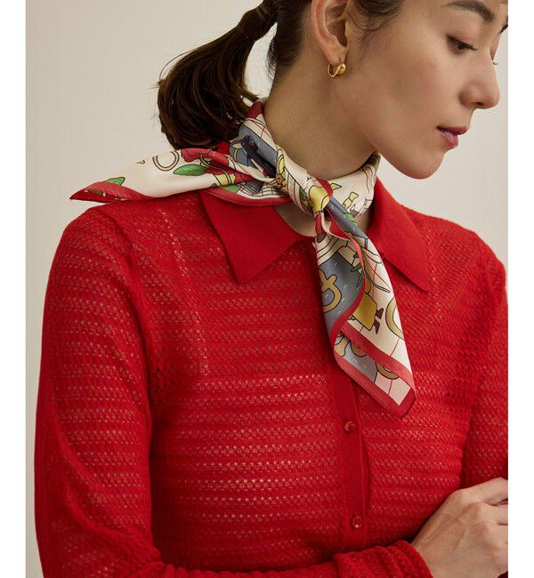 ROPE「【4 ARTIST for ROPE'】コラボ シルクスカーフ/Sサイズ」|バンダナ・スカーフ|