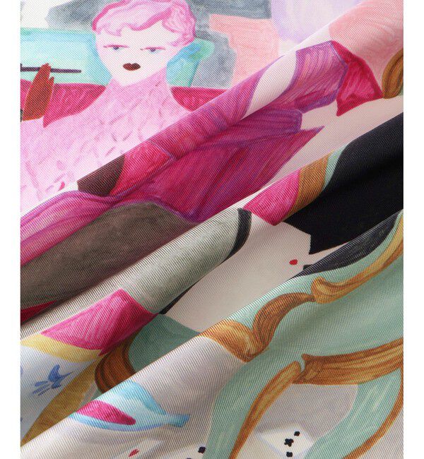 ROPE「【4 ARTIST for ROPE'】コラボ シルクスカーフ/Sサイズ」|バンダナ・スカーフ|