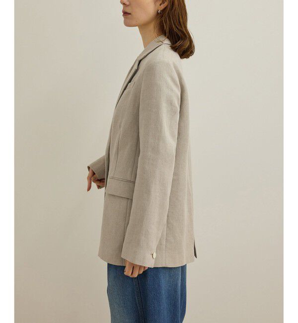 ROPE「尾州リネンダブルブレストジャケット」|テーラードジャケット|