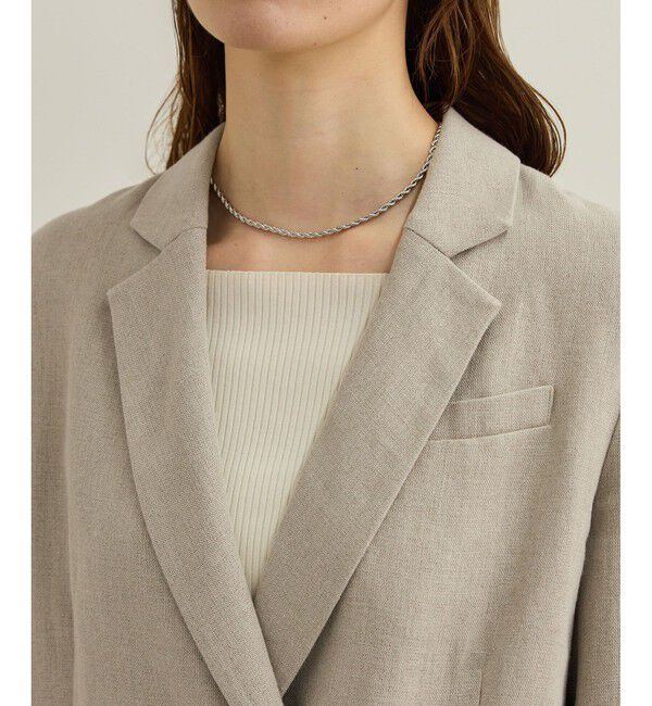 ROPE「尾州リネンダブルブレストジャケット」|テーラードジャケット|