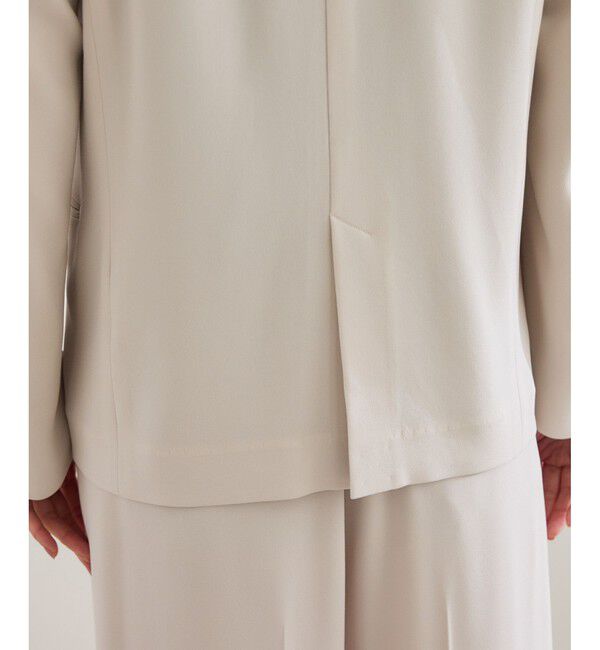 ROPE「バックサテンダブルブレストジャケット」|テーラードジャケット|