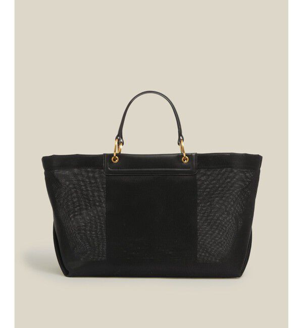 ROPE「【A4対応】チュールメッシュダブルハンドルトートバッグ」|トートバッグ|