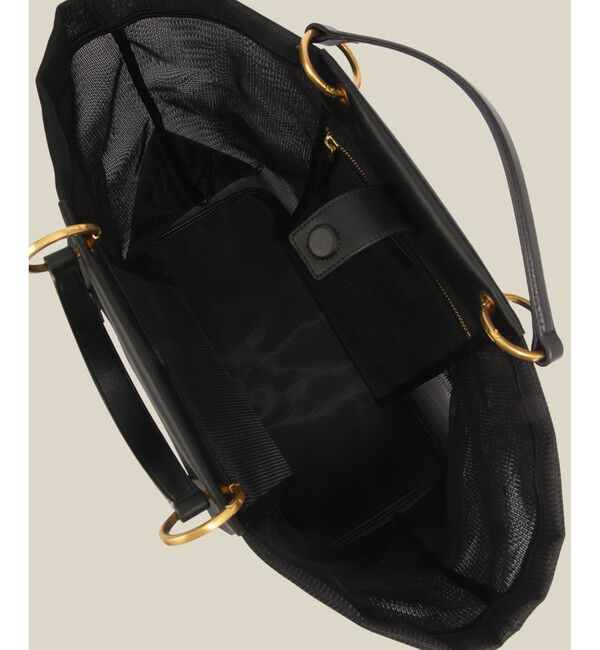 ROPE「【A4対応】チュールメッシュダブルハンドルトートバッグ」|トートバッグ|