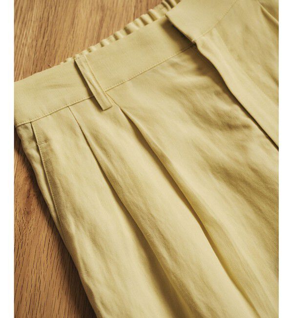 ROPE「レーヨンリネン センタープレスパンツ【セットアップジャケット・ワンピース対応】」|チノ|