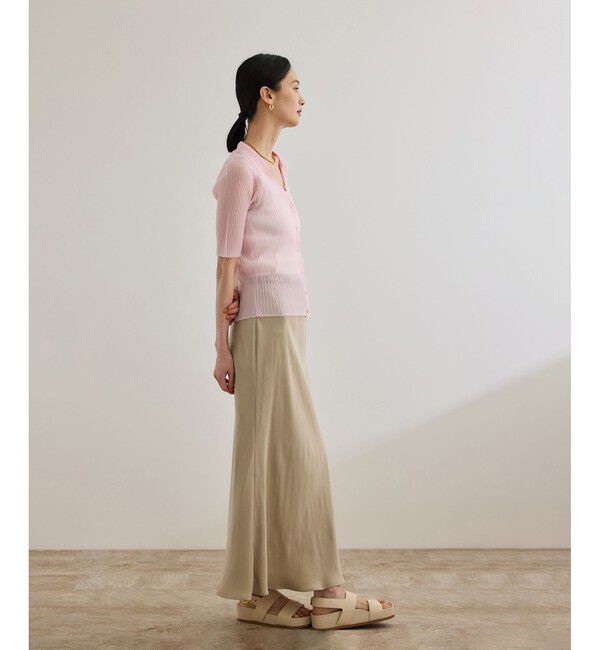 ROPE「【WEB・一部店舗限定】フィブリルサテンマーメイドスカート【セットアップ対応】/洗える」|スカート|