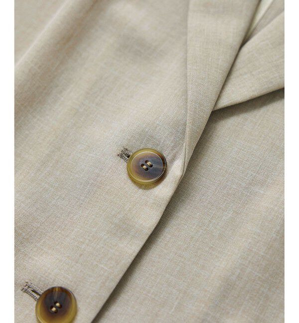 ROPE「【洗える】リネンライクコンパクトジャケット/セットアップ対応【WEB・一部店舗限定】」|テーラードジャケット|