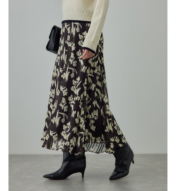 ROPE「フラワープリントマーメイドスカート」|スカート|