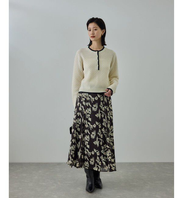 ROPE「フラワープリントマーメイドスカート」|スカート|
