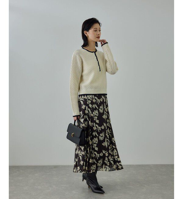 ROPE「フラワープリントマーメイドスカート」|スカート|