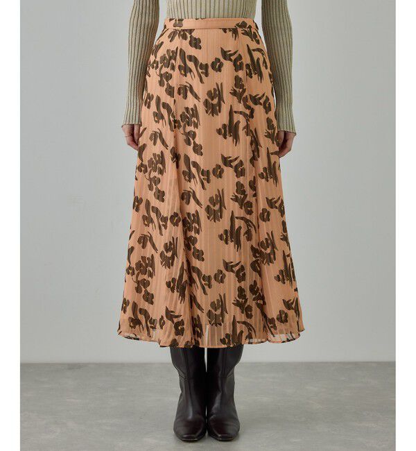 ROPE「フラワープリントマーメイドスカート」|スカート|
