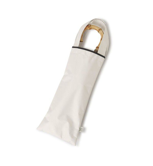 ROPE「[晴雨兼用]バンブーハンドルバイカラーコンパクトパラソル(折りたたみ傘・日傘)/UV100%カット/完全遮光生地」|傘|