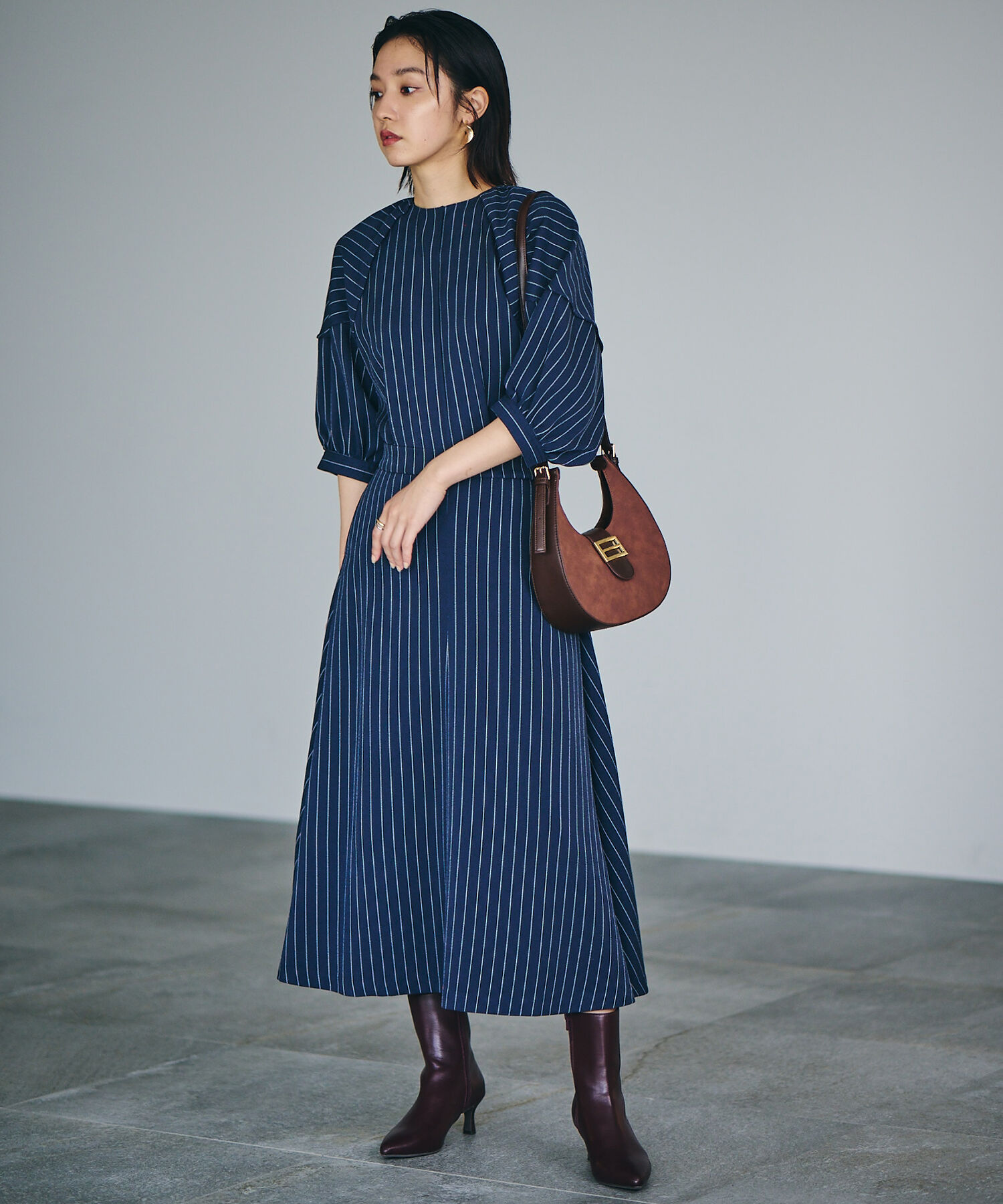 Juze「【生活防水・抗菌防臭】リサイクルレザーポインテッドミドルブーツ【sustainable】」|その他|