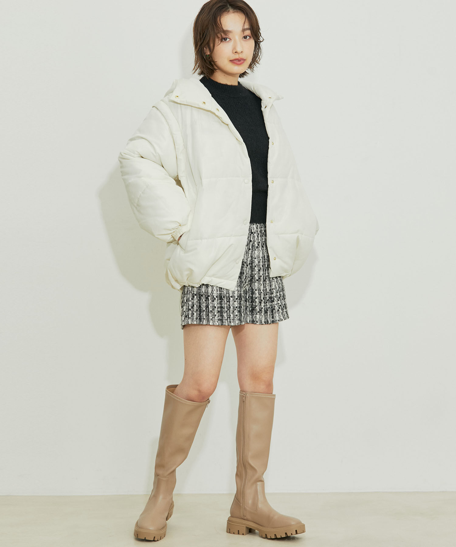 VIS「ボリュームソールストレッチロングブーツ」|ロングブーツ|