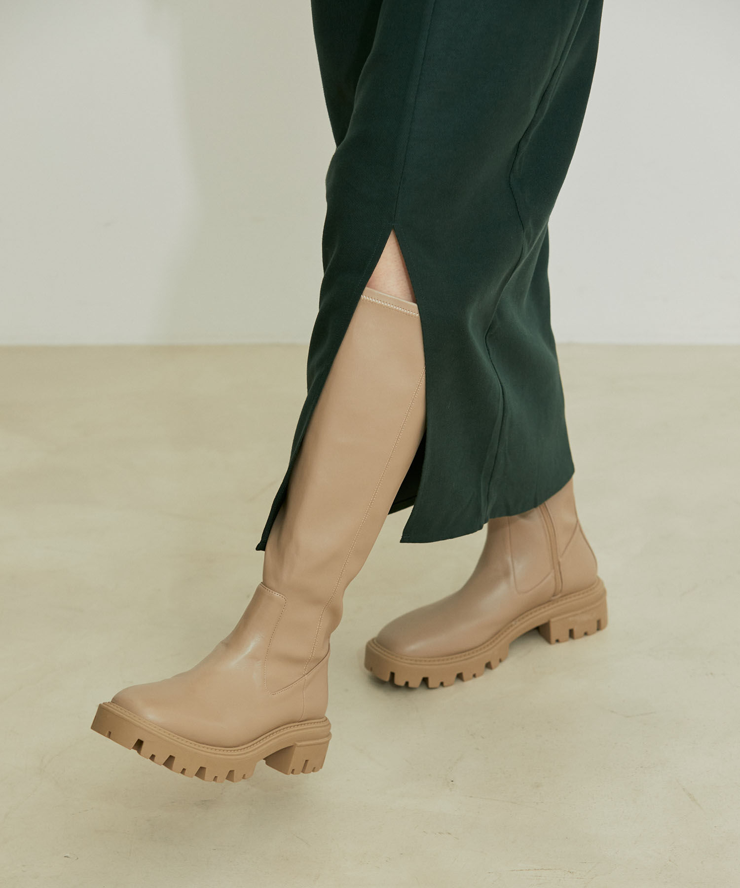 VIS「ボリュームソールストレッチロングブーツ」|ロングブーツ|