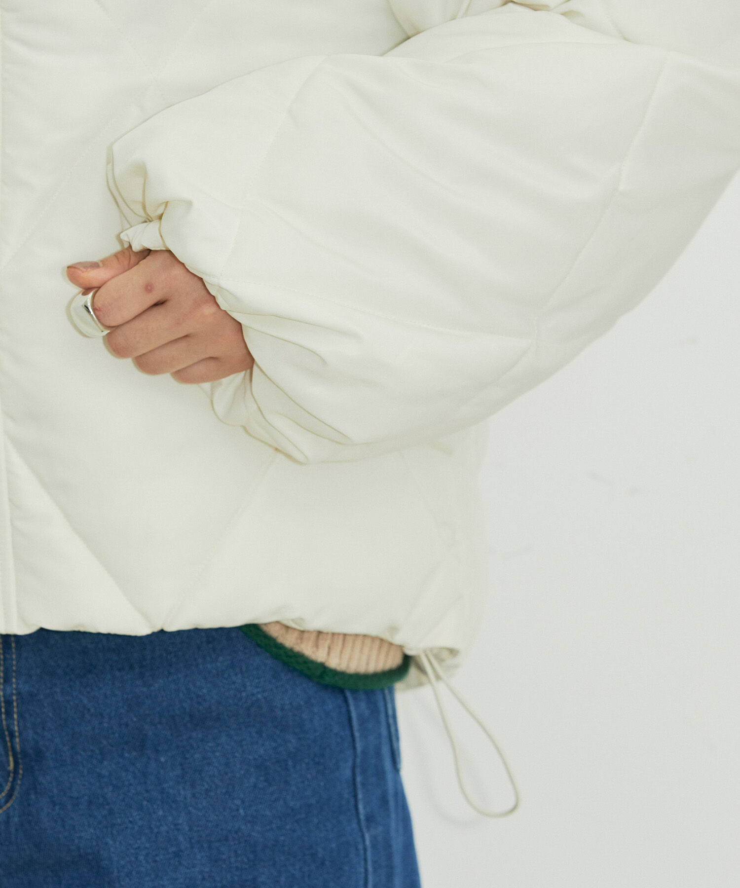 vis-a-vis「【WEB限定】ファイバーダウンダイヤキルトショートブルゾン」|ダウン|