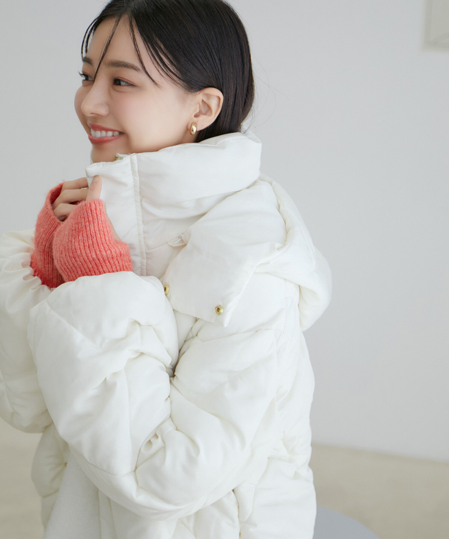 vis-a-vis「【WEB限定】ファイバーダウンダイヤキルトショートブルゾン」|ダウン|