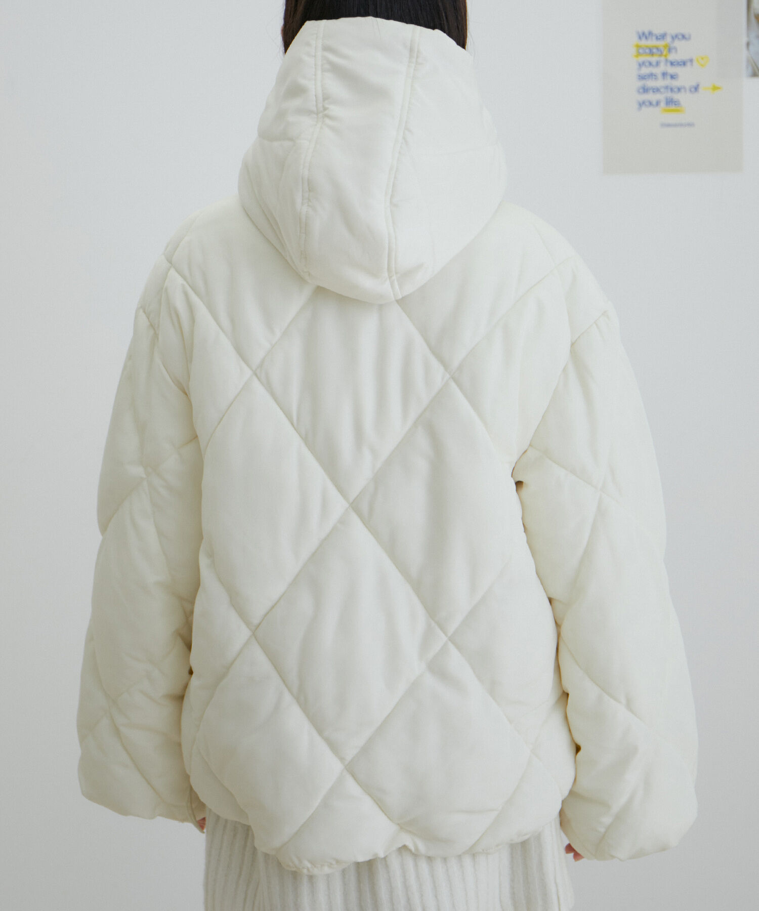 vis-a-vis「【WEB限定】ファイバーダウンダイヤキルトショートブルゾン」|ダウン|