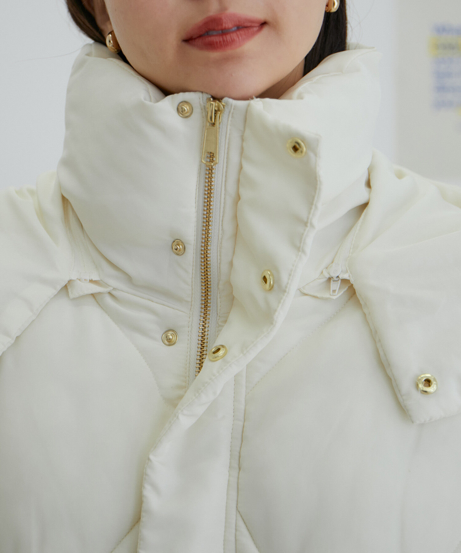 vis-a-vis「【WEB限定】ファイバーダウンダイヤキルトショートブルゾン」|ダウン|