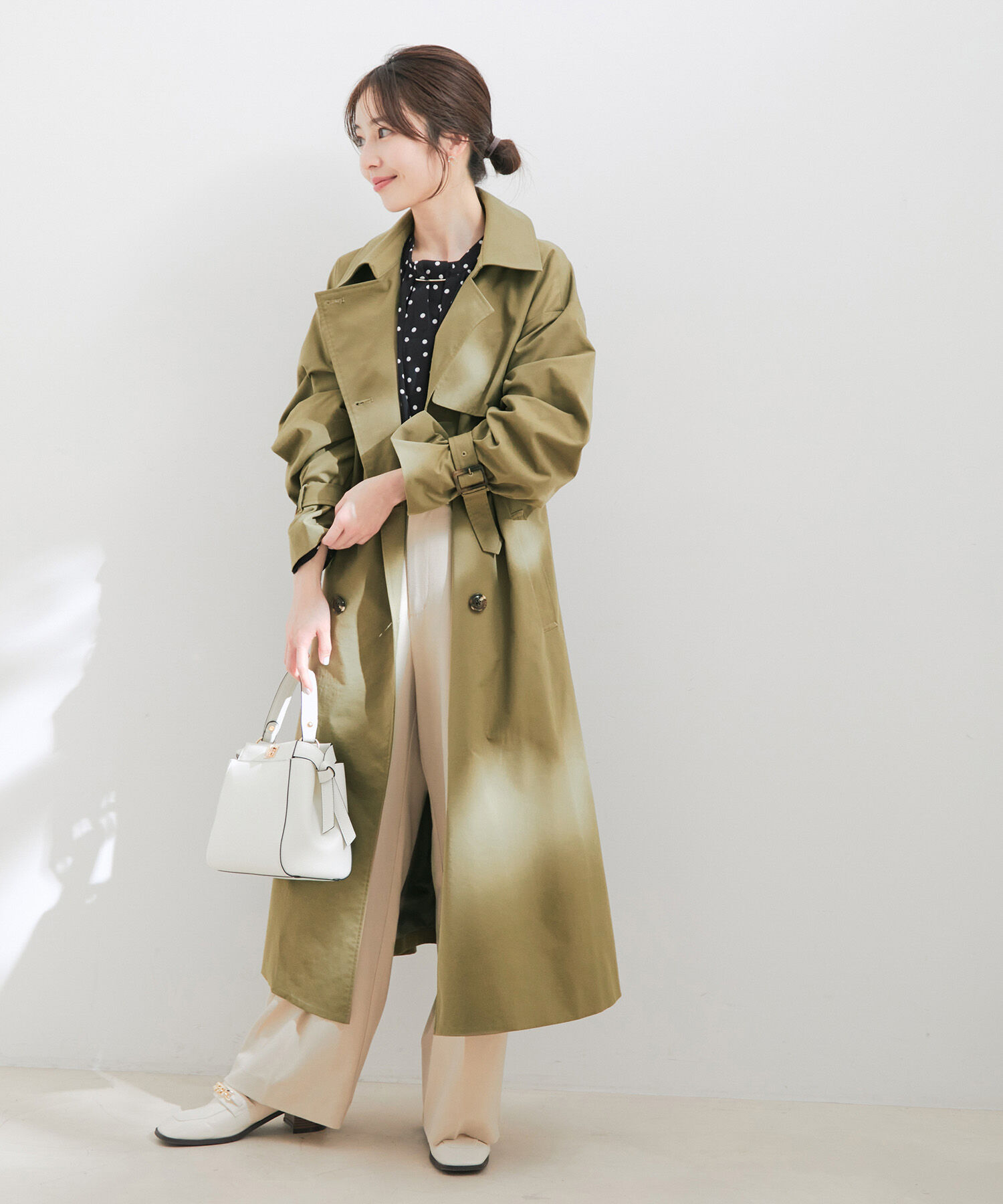 VIS「【撥水・花粉ガード】オーバーサイズトレンチコート」|トレンチコート|