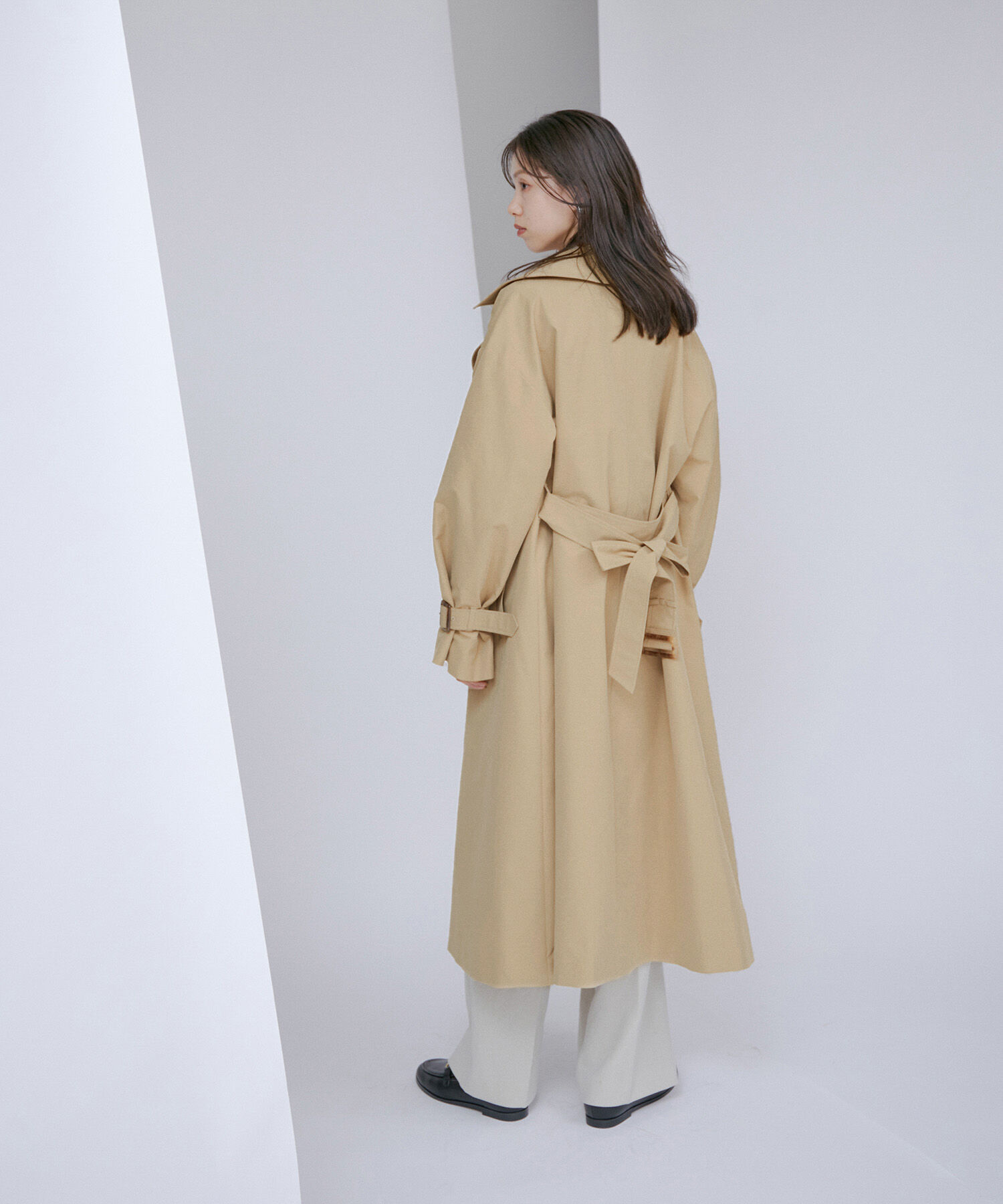 VIS「【撥水・花粉ガード】オーバーサイズトレンチコート」|トレンチコート|