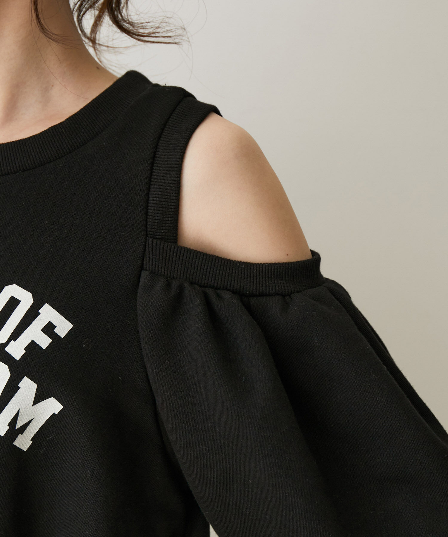 VIS「【FRUIT OF THE LOOM別注】オープンショルダースウェット」|スウェット・ジャージ|