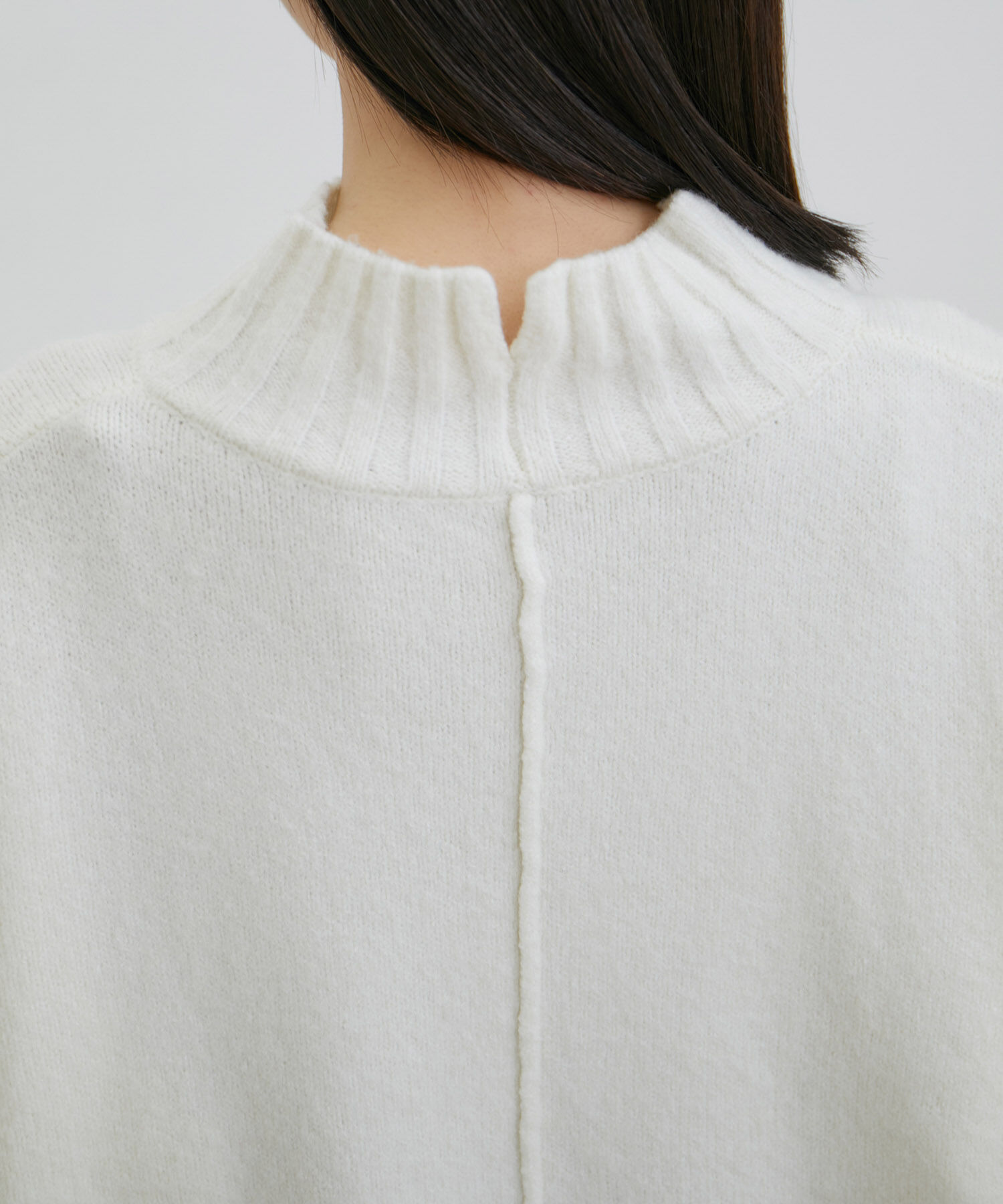 VIS「【選べる着丈】ふわもこサイドスリットニット【洗える】」|ニット・セーター|