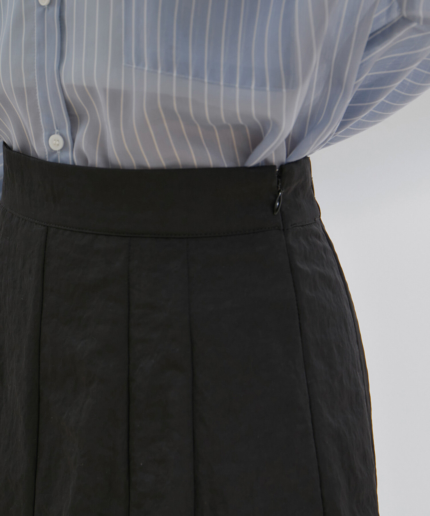 VIS「【セットアップ対応】ナイロンワッシャーAラインスカート【洗える】」|スカート|