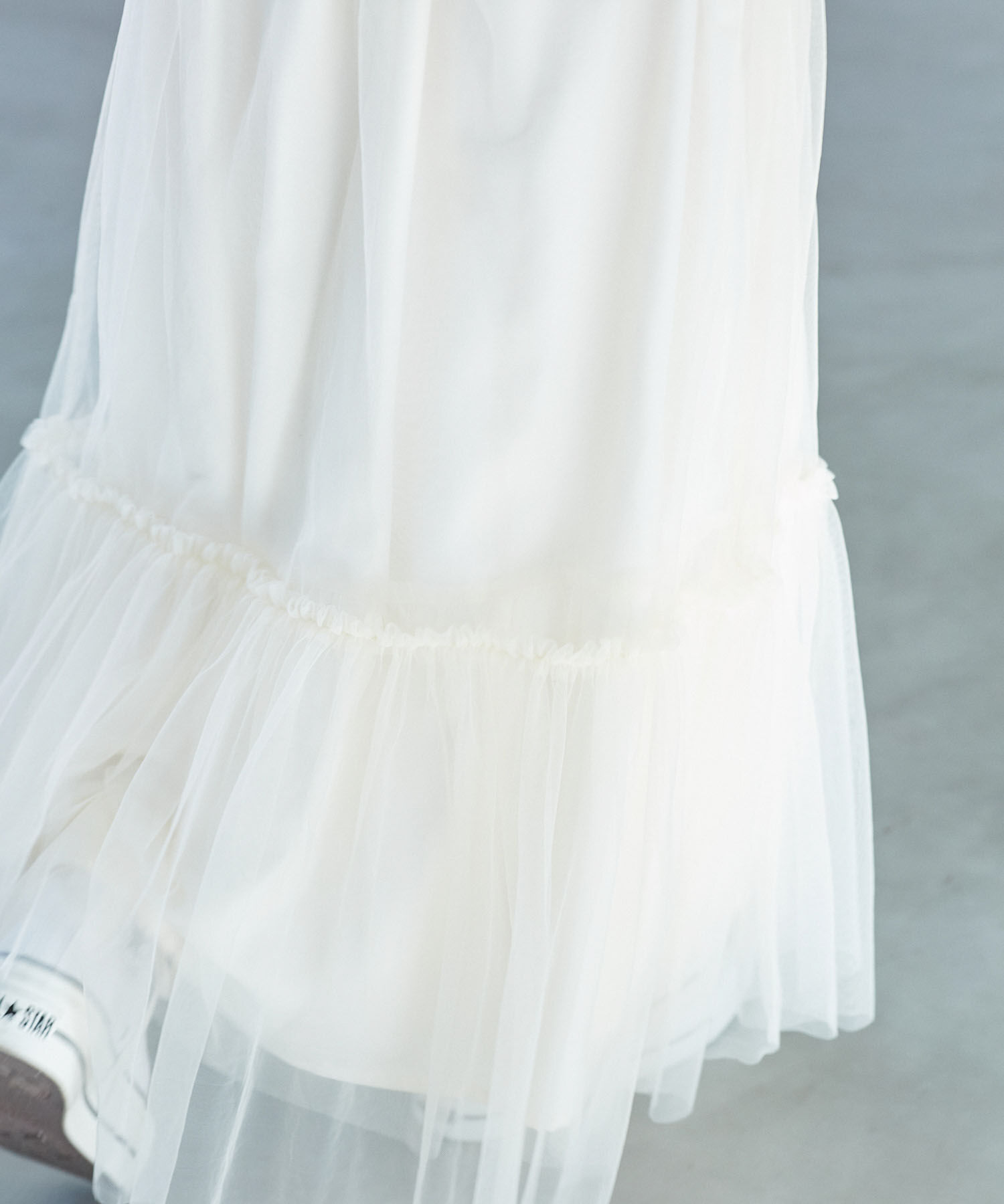 VIS「ニュアンス柄チュールスカート」|スカート|