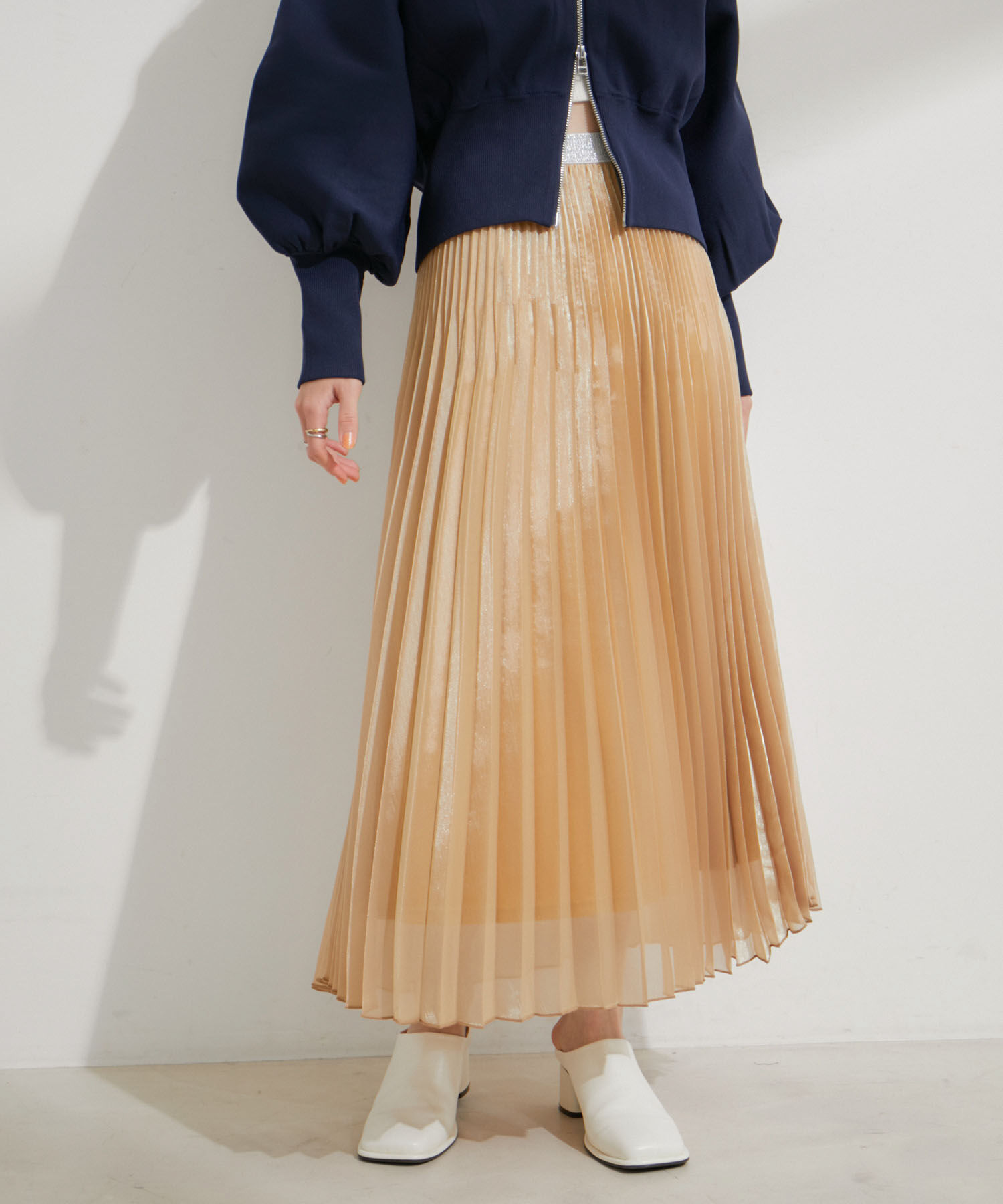 VIS「スパークルプリーツスカート」|スカート|